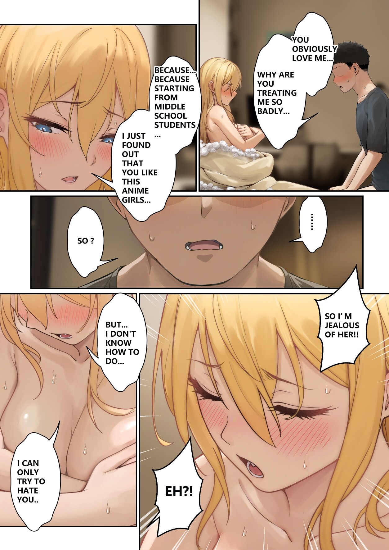 Hentai Manga Comic-My AR glasses can see various stats about my foster sister!?-Read-127